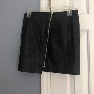 Faux Leather Skirt